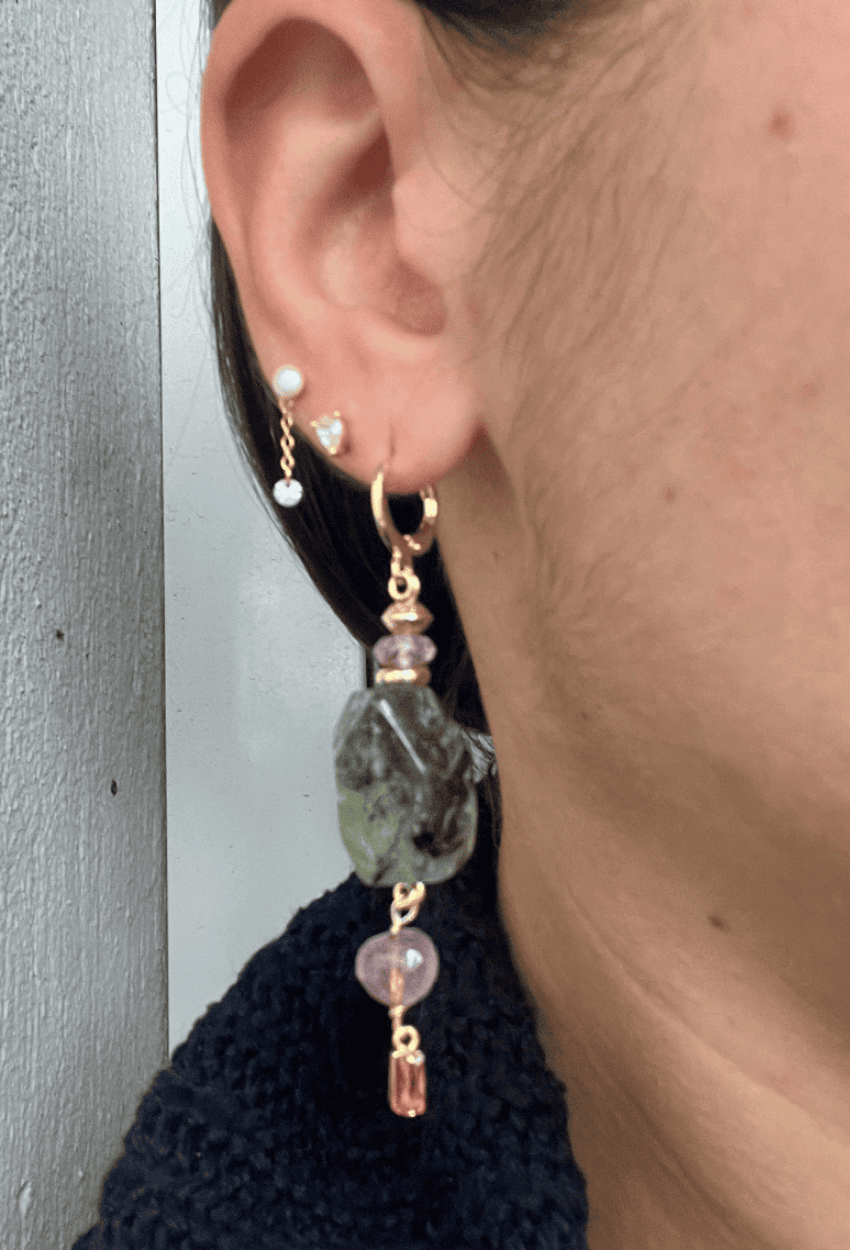 Boucles d'oreilles MACAO portées