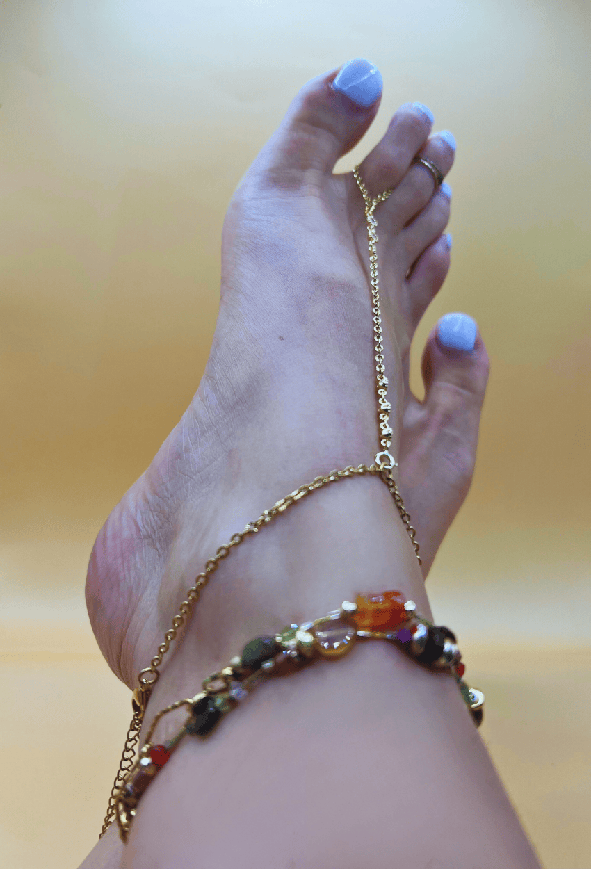 Chaîne de pied + bijou CHINCHERO modulable