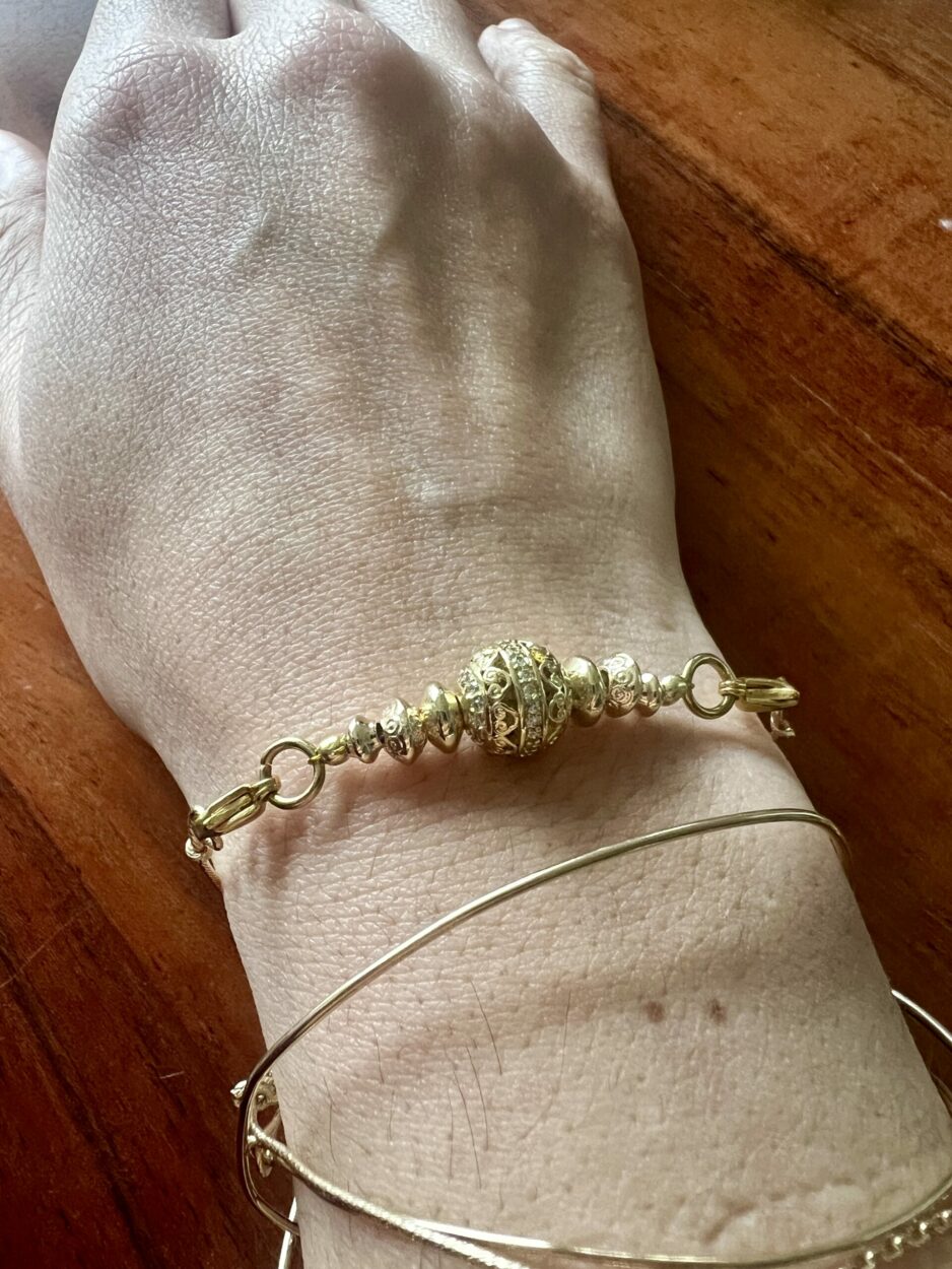 bracelet goldfilled tamanrasset porté