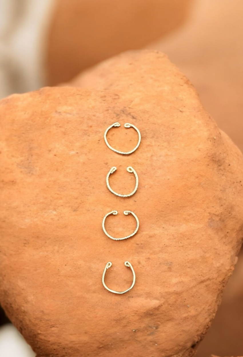 ear-cuff bague d'orteil goldfilled