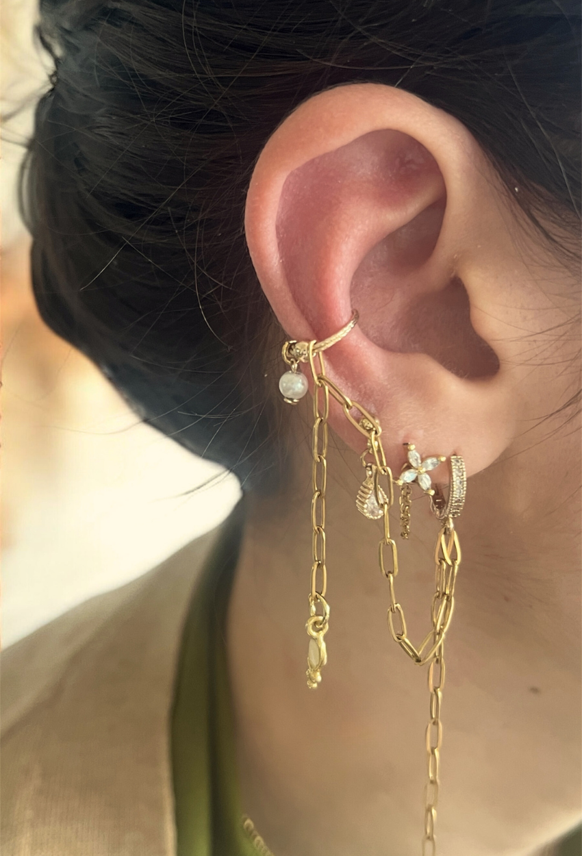 mignardise créole nacre ear cuff