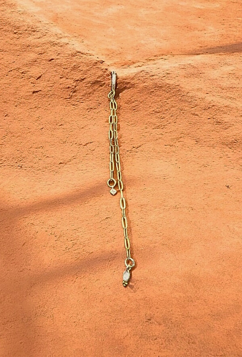 mignardise créole nacre zircon pendante