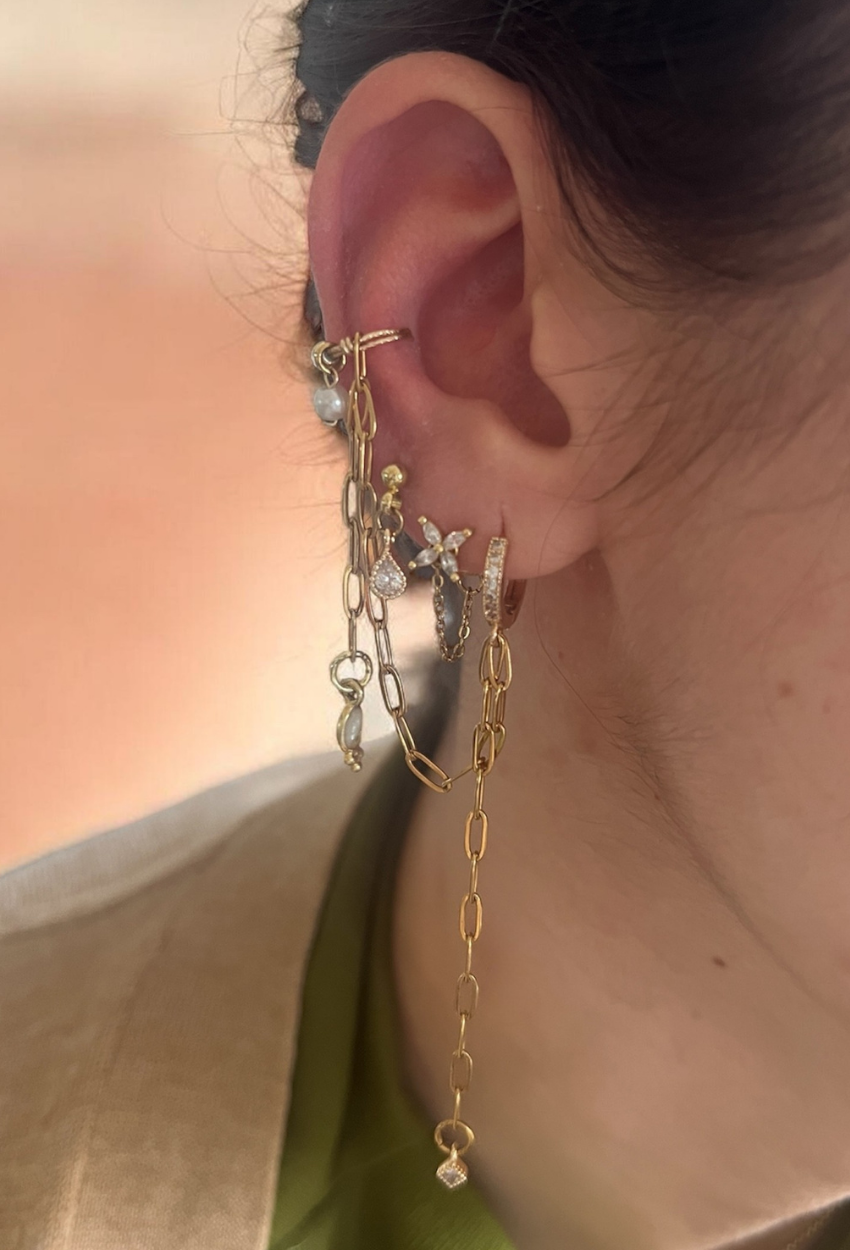 mignardise créole pendante ear cuff