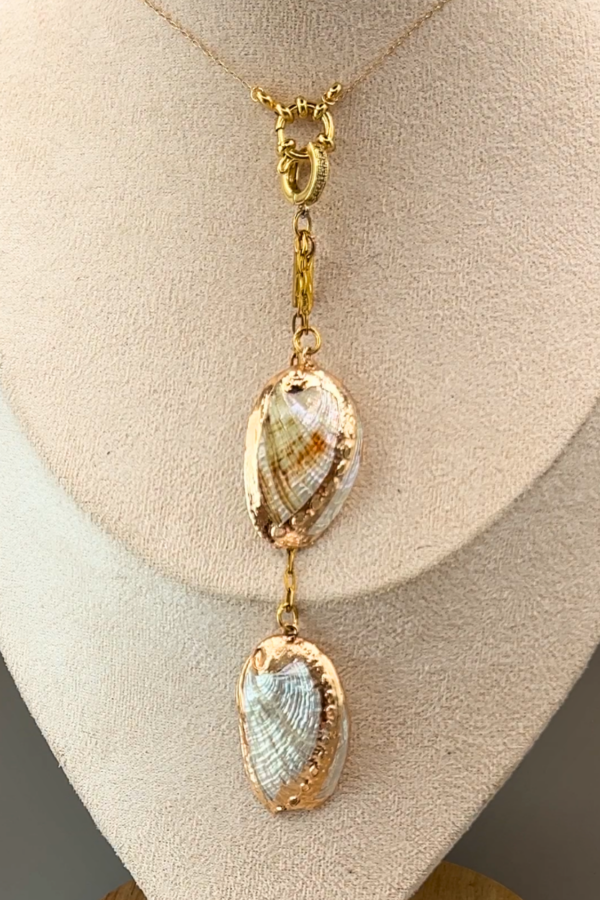 Charm en T duo d'ormeaux